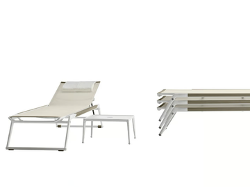 MIRTO OUTDOOR - Stackable Recliner Batyline® sun lounger by B&B Italia Outdoor - view 3